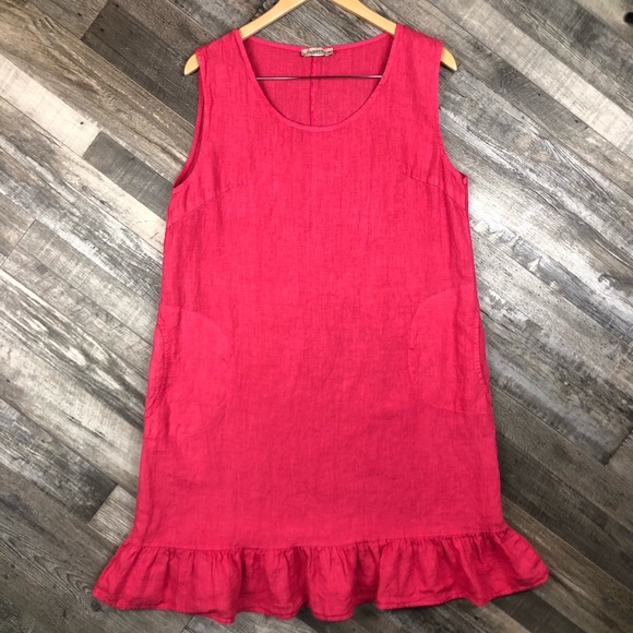 via signoria linen dress